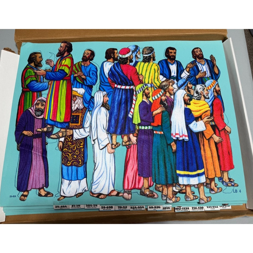 Vintage Betty Lukens Through The Bible In Felt Large Bible Pieces